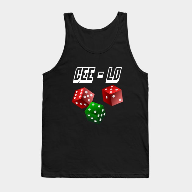 Cee-Lo Dice Game Tank Top by geodesyn